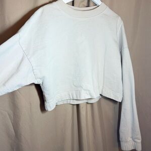 H&M Soft Cream Ribbed Sweater
